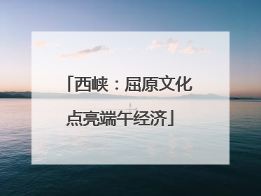 西峡：屈原文化点亮端午经济