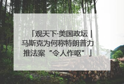 观天下·美国政坛｜马斯克为何称特朗普力推法案“令人作呕”