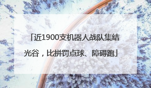 近1900支机器人战队集结光谷，比拼罚点球、障碍跑