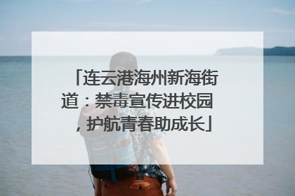 连云港海州新海街道：禁毒宣传进校园，护航青春助成长