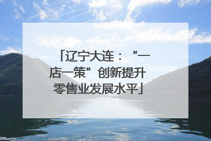 辽宁大连：“一店一策”创新提升零售业发展水平