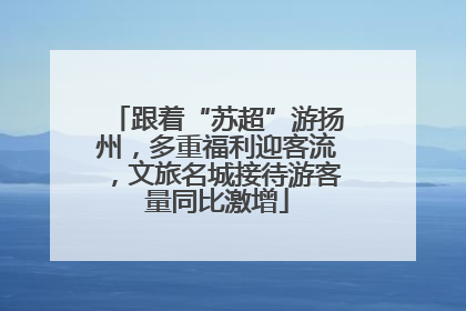跟着“苏超”游扬州，多重福利迎客流，文旅名城接待游客量同比激增