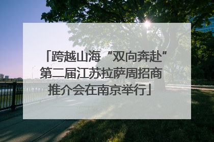 跨越山海“双向奔赴” 第二届江苏拉萨周招商推介会在南京举行