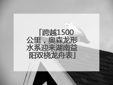 跨越1500公里，奥森龙形水系迎来湖南益阳双桡龙舟表