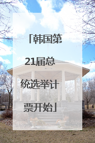 韩国第21届总统选举计票开始