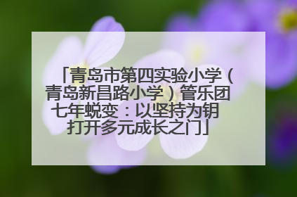 青岛市第四实验小学（青岛新昌路小学）管乐团七年蜕变：以坚持为钥 打开多元成长之门
