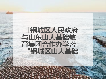 钢城区人民政府与山东山大基础教育集团合作办学暨“钢城区山大基础教育品质提升联盟”签约揭牌活动举行