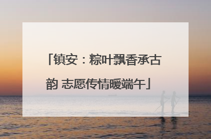 镇安：粽叶飘香承古韵 志愿传情暖端午