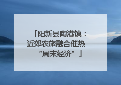 阳新县陶港镇：近郊农旅融合催热“周末经济”