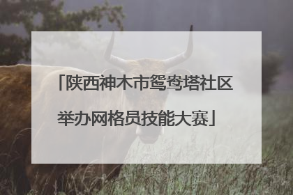 陕西神木市鸳鸯塔社区举办网格员技能大赛