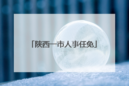陕西一市人事任免