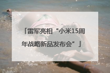 雷军亮相“小米15周年战略新品发布会”