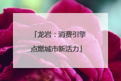 龙岩：消费引擎点燃城市新活力