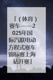 （体育）赛车——2025年国际汽联电动方程式赛车锦标赛上海站开赛