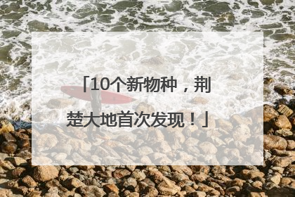 10个新物种，荆楚大地首次发现！