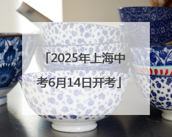 2025年上海中考6月14日开考