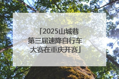 2025山城巷第三届速降自行车大赛在重庆开赛