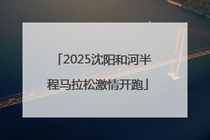 2025沈阳和河半程马拉松激情开跑