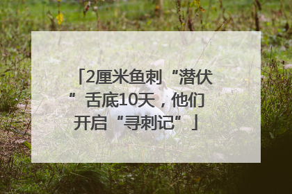 2厘米鱼刺“潜伏”舌底10天，他们开启“寻刺记”