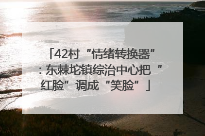 42村“情绪转换器”：东棘坨镇综治中心把“红脸”调成“笑脸”