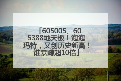 605005、605388地天板！泡泡玛特，又创历史新高！谁暴赚超10倍