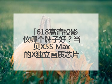618高清投影仪哪个牌子好？当贝X5S Max的X独立画质芯片有什么作用