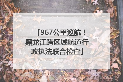 967公里巡航！黑龙江跨区域航道行政执法联合检查
